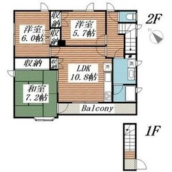 西野9条8丁目一棟2戸建の物件間取画像